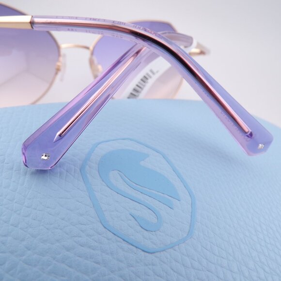 Swarovski Crystal Teardrop Detail Butterfly Shades Rose Gold Violet Sparkle 57mm main image 7